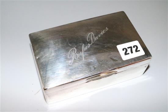 Silver cigarette box